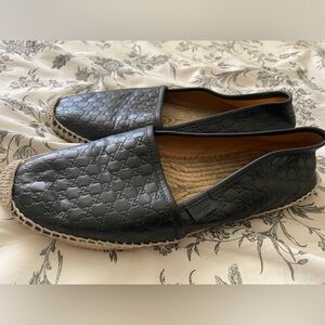 Leather Gucci Black Espadrilles
